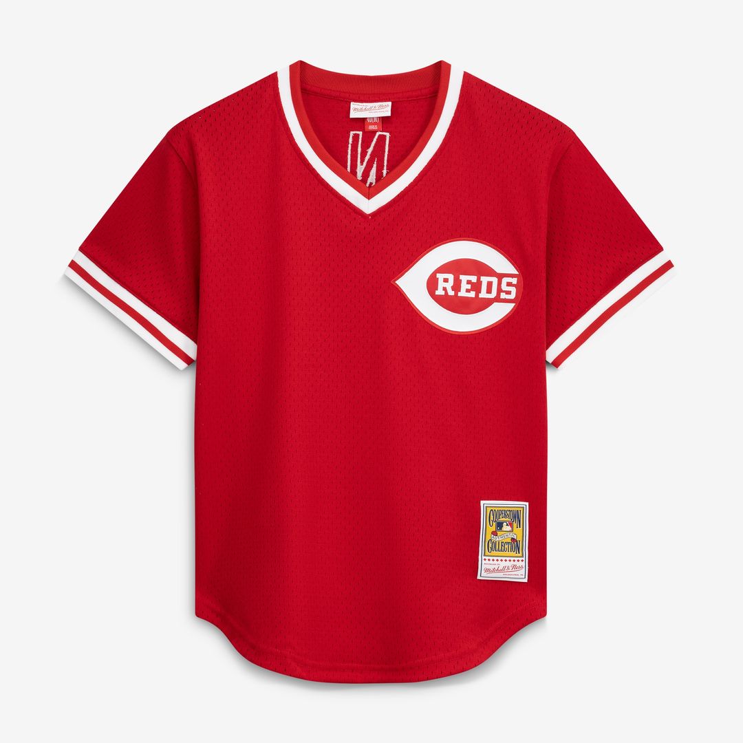 Johnny Bench Cincinnati Reds Mitchell & Ness Authentic Batting Practice Jersey - Scarlet Official MLB Team Apparel Baseball Fan Gear