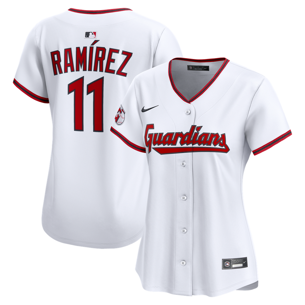 José Ramírez Cleveland Guardians Nike Women's Home Limited Player Jersey - White Official MLB Team Apparel Baseball Fan Gear