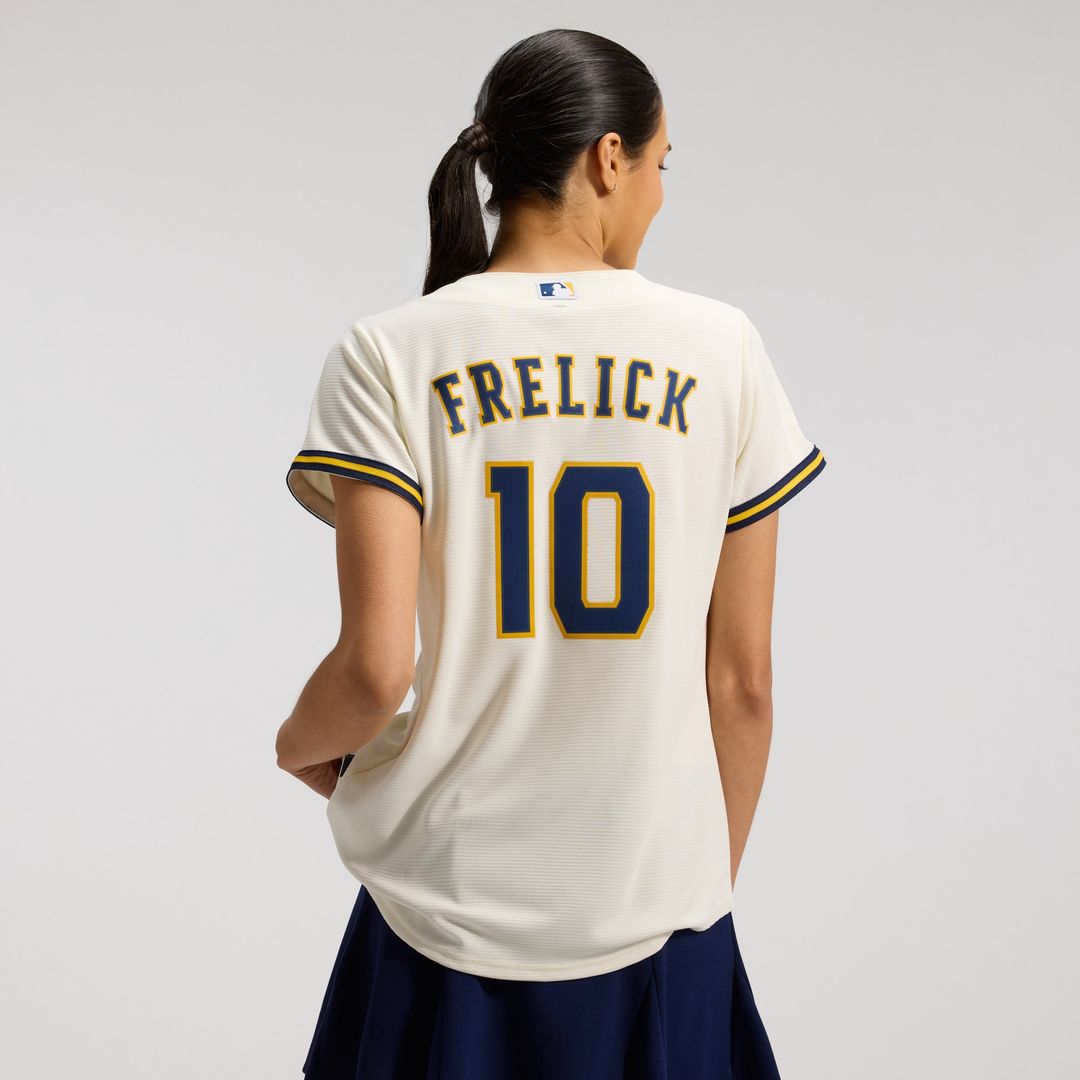 Sal Frelick Milwaukee Brewers Nike Women's Home Replica Jersey - Cream Official MLB Team Apparel Baseball Fan Gear
