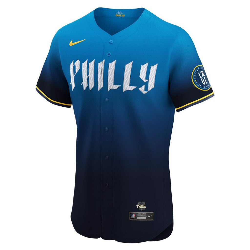 Trea Turner Philadelphia Phillies Nike City Connect Elite Jersey - Navy Official MLB Team Apparel Baseball Fan Gear