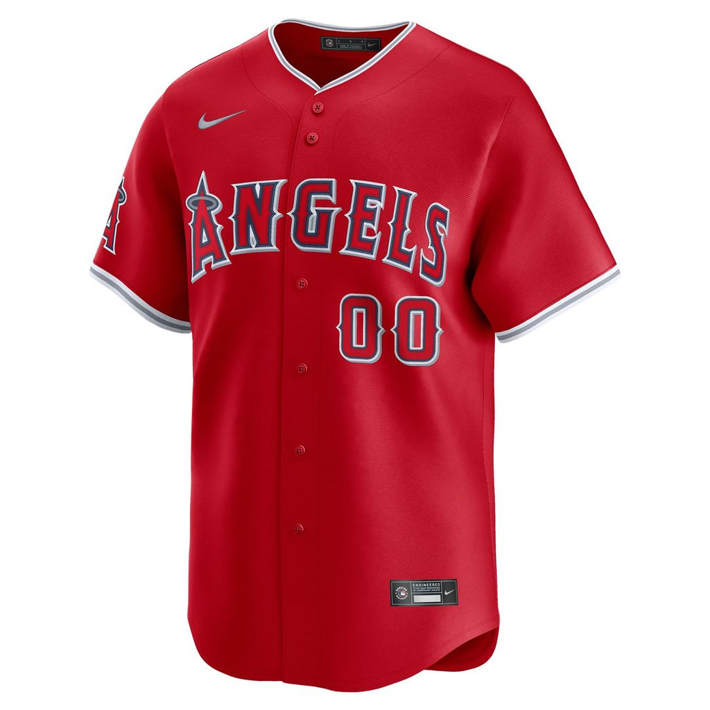 Los Angeles Angels Nike Alternate Limited Custom Jersey - Red Official MLB Team Apparel Baseball Fan Gear