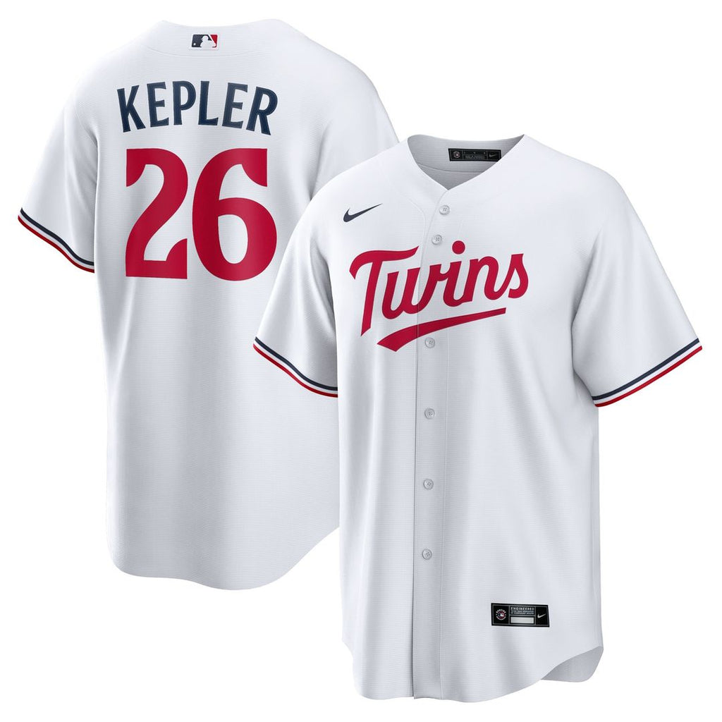 Max Kepler Minnesota Twins Nike Home Replica Player Logo Jersey - White Official MLB Team Apparel Baseball Fan Gear