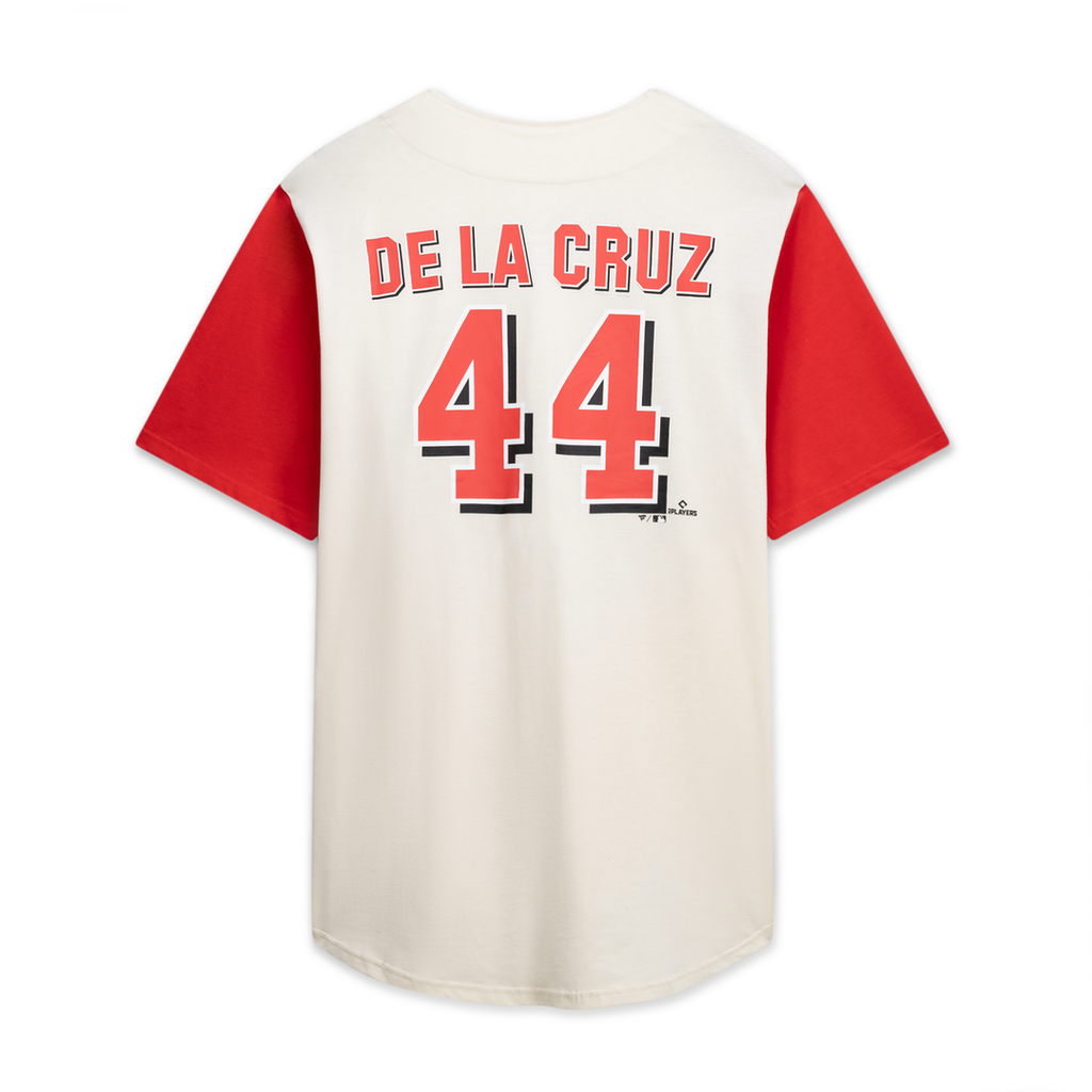Cincinnati Reds Profile Big & Tall Two-Color Fashion Jersey - Cream/Red Official MLB Team Apparel Baseball Fan Gear