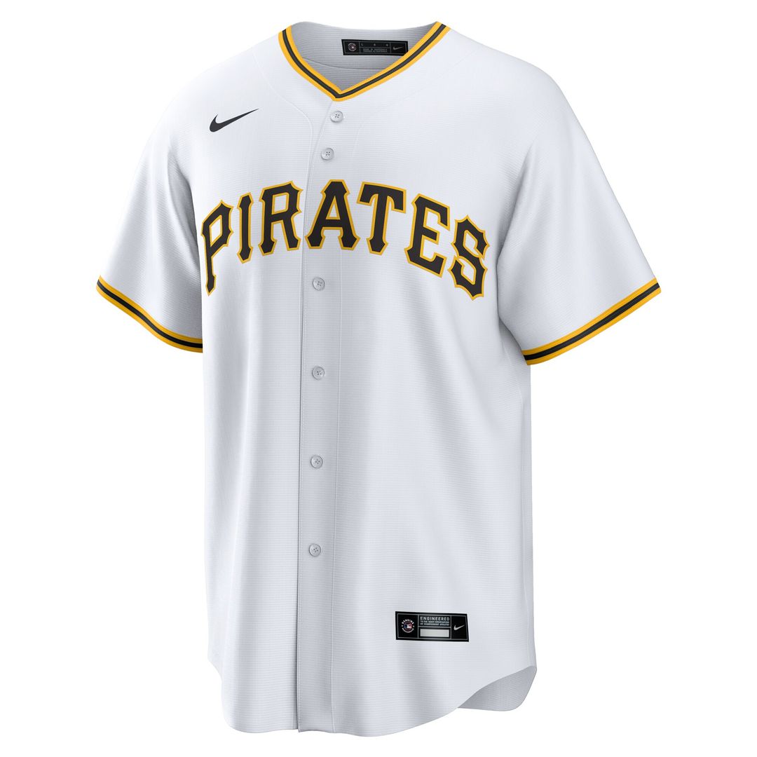 Joey Bart Pittsburgh Pirates Nike Home Replica Jersey - White Official MLB Team Apparel Baseball Fan Gear