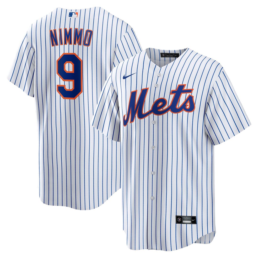 Brandon Nimmo New York Mets Nike Home Replica Jersey - White Official MLB Team Apparel Baseball Fan Gear