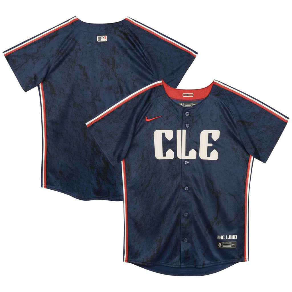 Cleveland Guardians Nike Preschool City Connect Jersey - Navy Official MLB Team Apparel Baseball Fan Gear