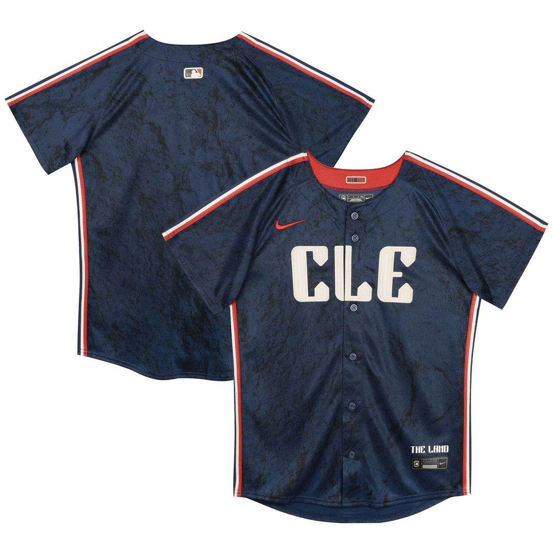 Cleveland Guardians Nike Preschool City Connect Jersey - Navy Official MLB Team Apparel Baseball Fan Gear
