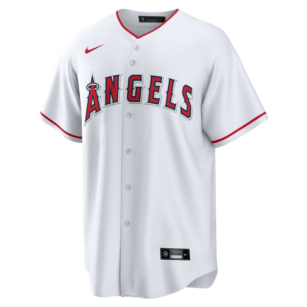 Mike Trout Los Angeles Angels Nike Home Replica Player Name Jersey - White Official MLB Team Apparel Baseball Fan Gear