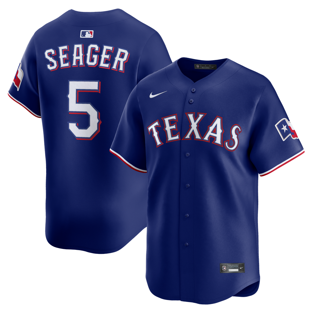 Corey Seager Texas Rangers Nike Alternate 2 Limited Jersey - Royal Official MLB Team Apparel Baseball Fan Gear