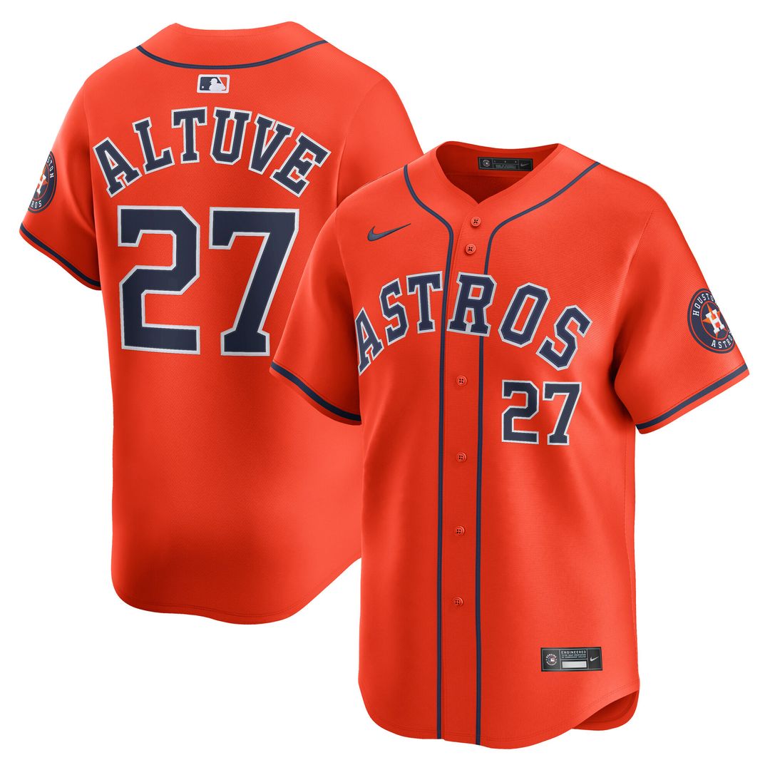 Jose Altuve Houston Astros Nike Home Limited Player Jersey - White Official MLB Team Apparel Baseball Fan Gear