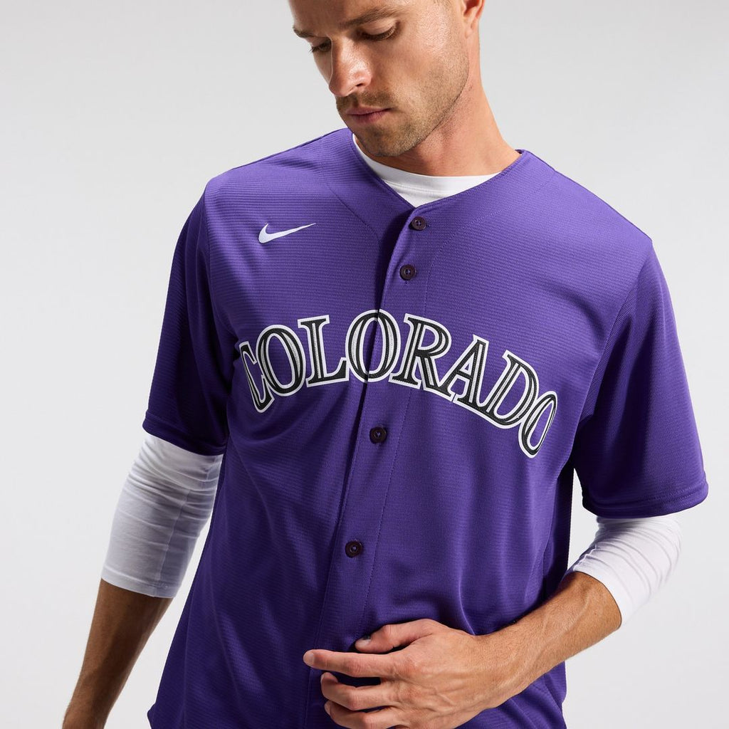 Colorado Rockies Nike Alternate Replica Team Jersey - Purple Official MLB Team Apparel Baseball Fan Gear
