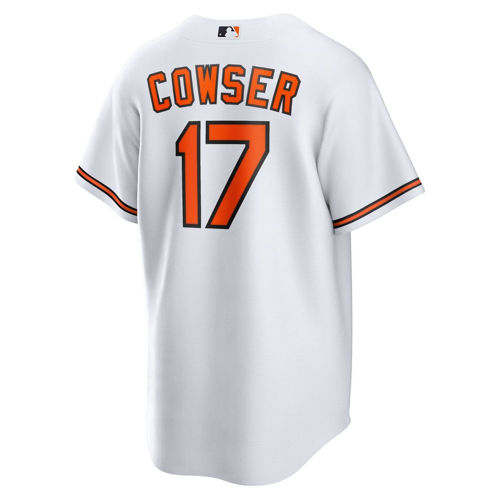 Colton Cowser Baltimore Orioles Nike Home Replica Jersey - White Official MLB Team Apparel Baseball Fan Gear