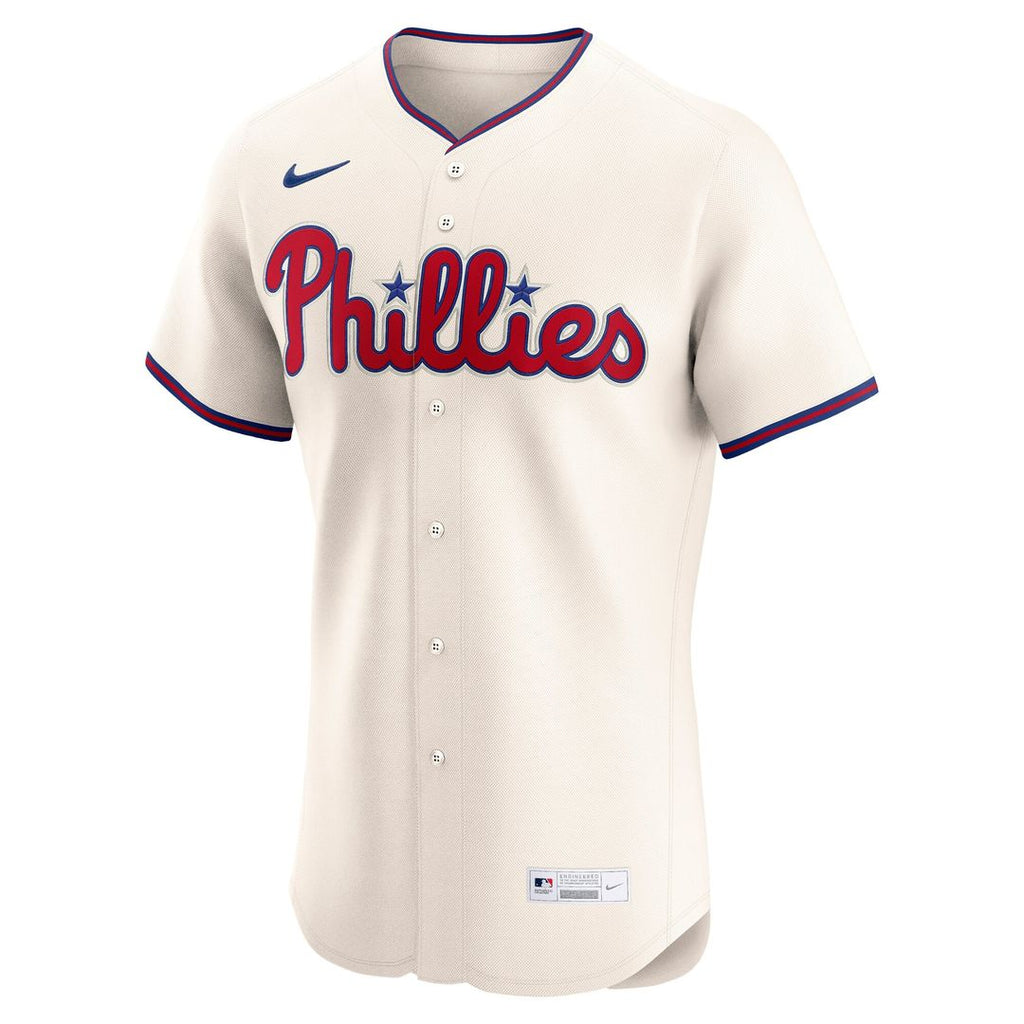 Philadelphia Phillies Nike Alternate 2 Elite Jersey - Cream Official MLB Team Apparel Baseball Fan Gear