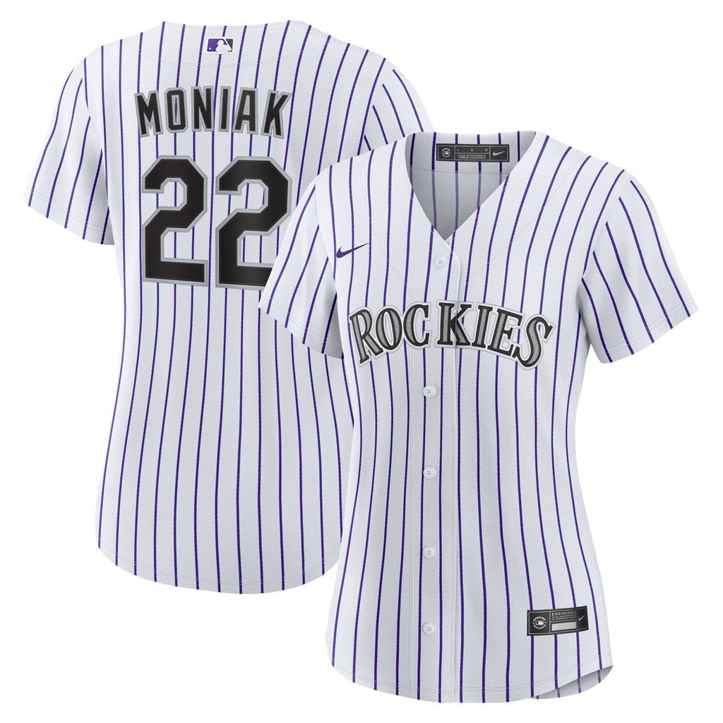 Mickey Moniak Colorado Rockies Nike Women's Home Replica Jersey - White Official MLB Team Apparel Baseball Fan Gear