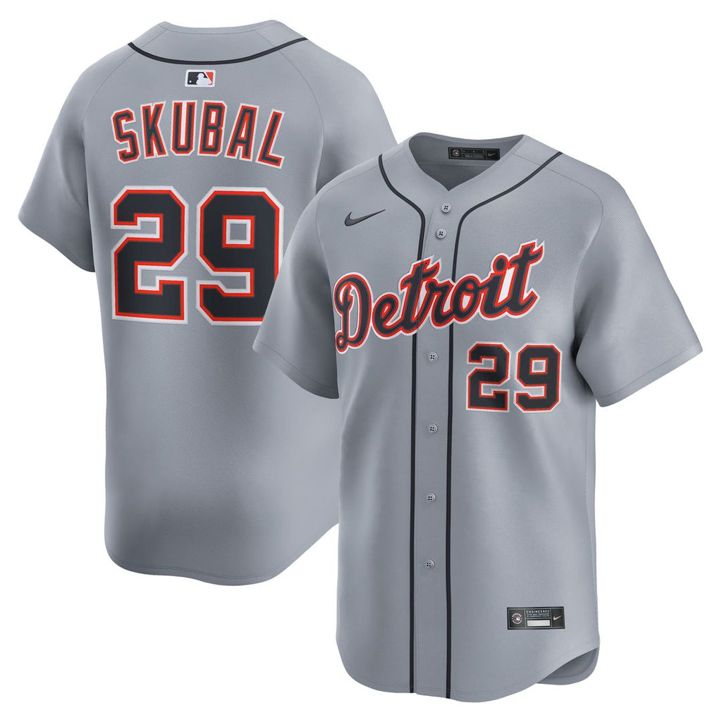 Tarik Skubal Detroit Tigers Nike Road Limited Jersey - Gray Official MLB Team Apparel Baseball Fan Gear