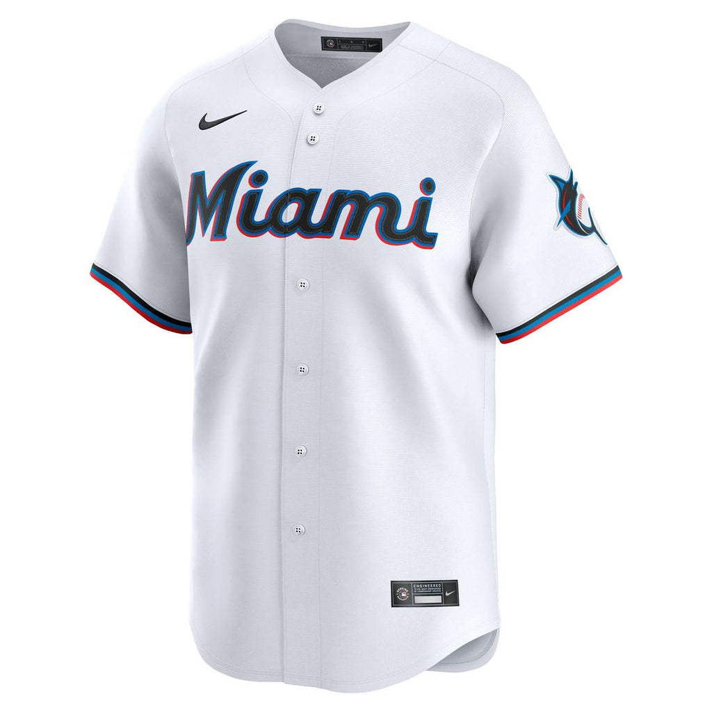 Miami Marlins Nike Home Limited Pick-A-Player Retired Roster Jersey - White Official MLB Team Apparel Baseball Fan Gear