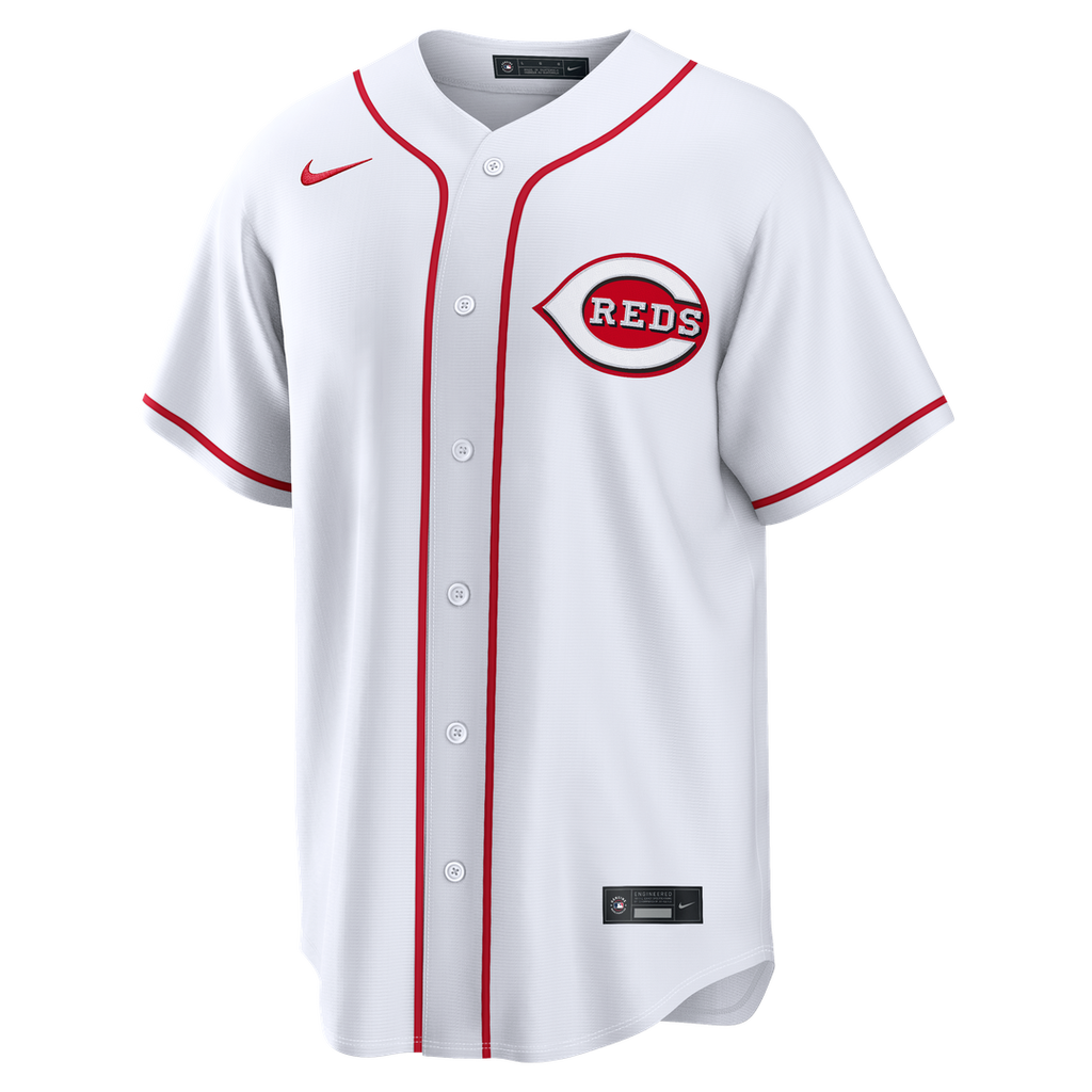 Elly De La Cruz Cincinnati Reds Nike Home Replica Jersey - White Official MLB Team Apparel Baseball Fan Gear