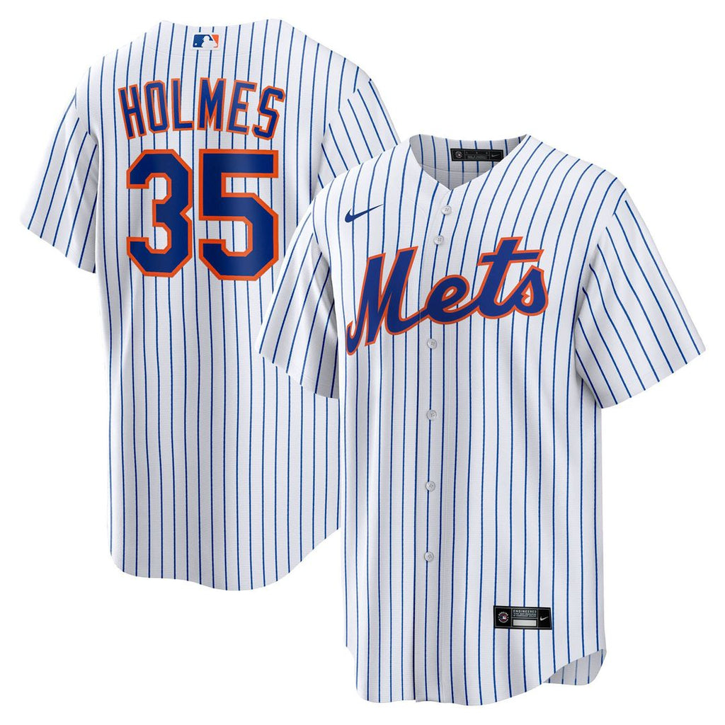Clay Holmes New York Mets Nike Home Replica Jersey - White Official MLB Team Apparel Baseball Fan Gear
