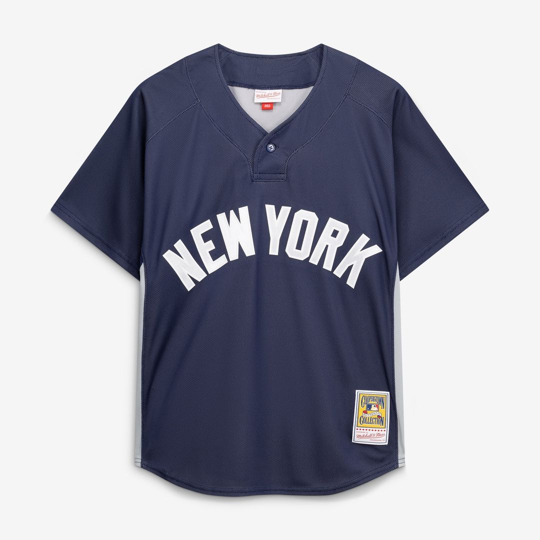 Derek Jeter New York Yankees Mitchell & Ness Authentic Batting Practice Jersey - Navy Official MLB Team Apparel Baseball Fan Gear