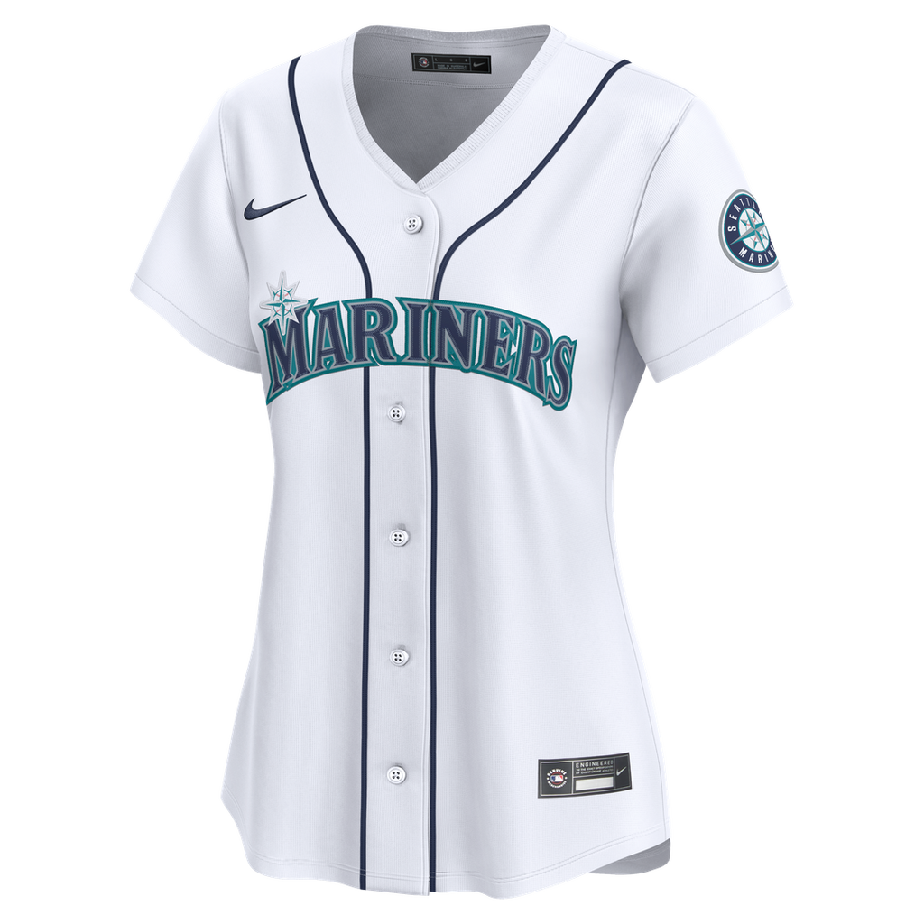 Julio Rodríguez Seattle Mariners Nike Women's Home Limited Jersey - White Official MLB Team Apparel Baseball Fan Gear