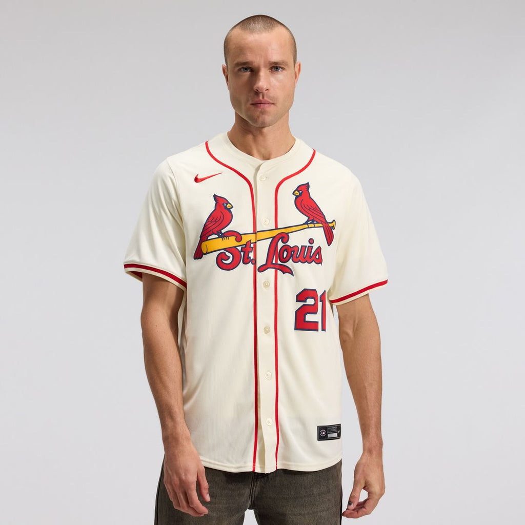 Lars Nootbaar St. Louis Cardinals Nike Alternate 2 Limited Jersey - Cream Official MLB Team Apparel Baseball Fan Gear