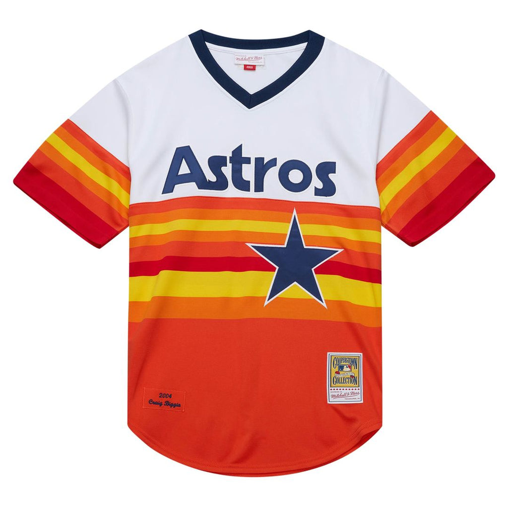 Craig Biggio Houston Astros Mitchell & Ness 2004 Cooperstown Collection Authentic Throwback Jersey - White Official MLB Team Apparel Baseball Fan Gear