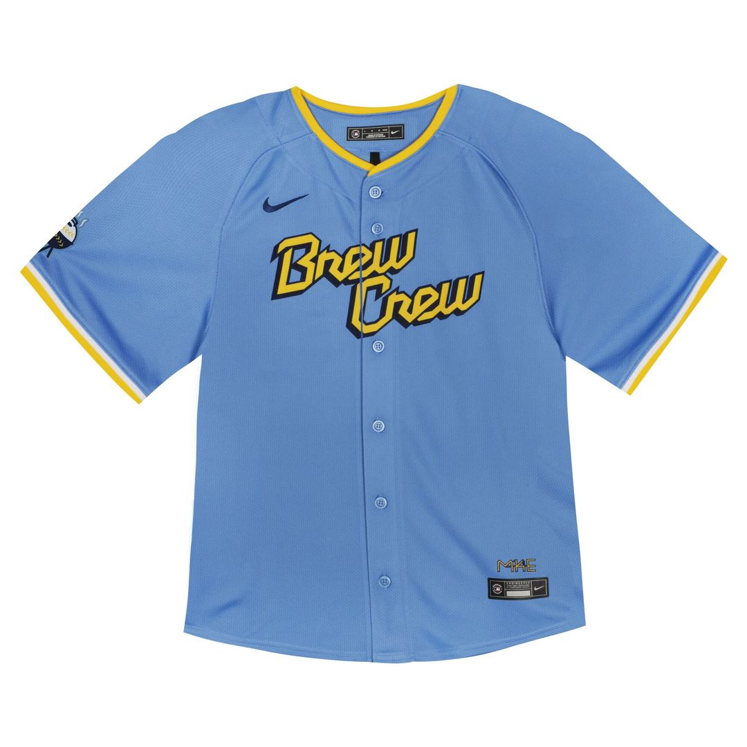 Milwaukee Brewers Nike Toddler City Connect Team Limited Jersey - Blue Official MLB Team Apparel Baseball Fan Gear