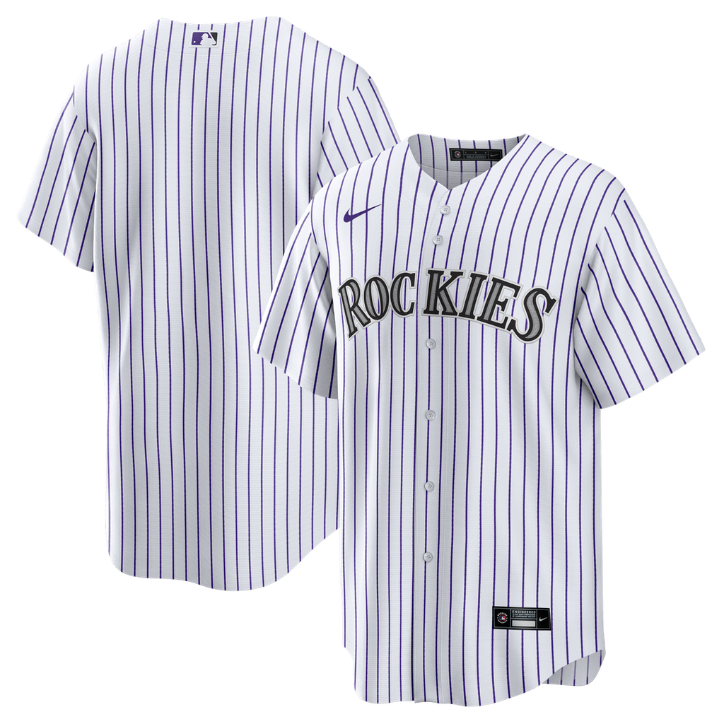 Colorado Rockies Nike Home Big & Tall Replica Jersey - White Official MLB Team Apparel Baseball Fan Gear