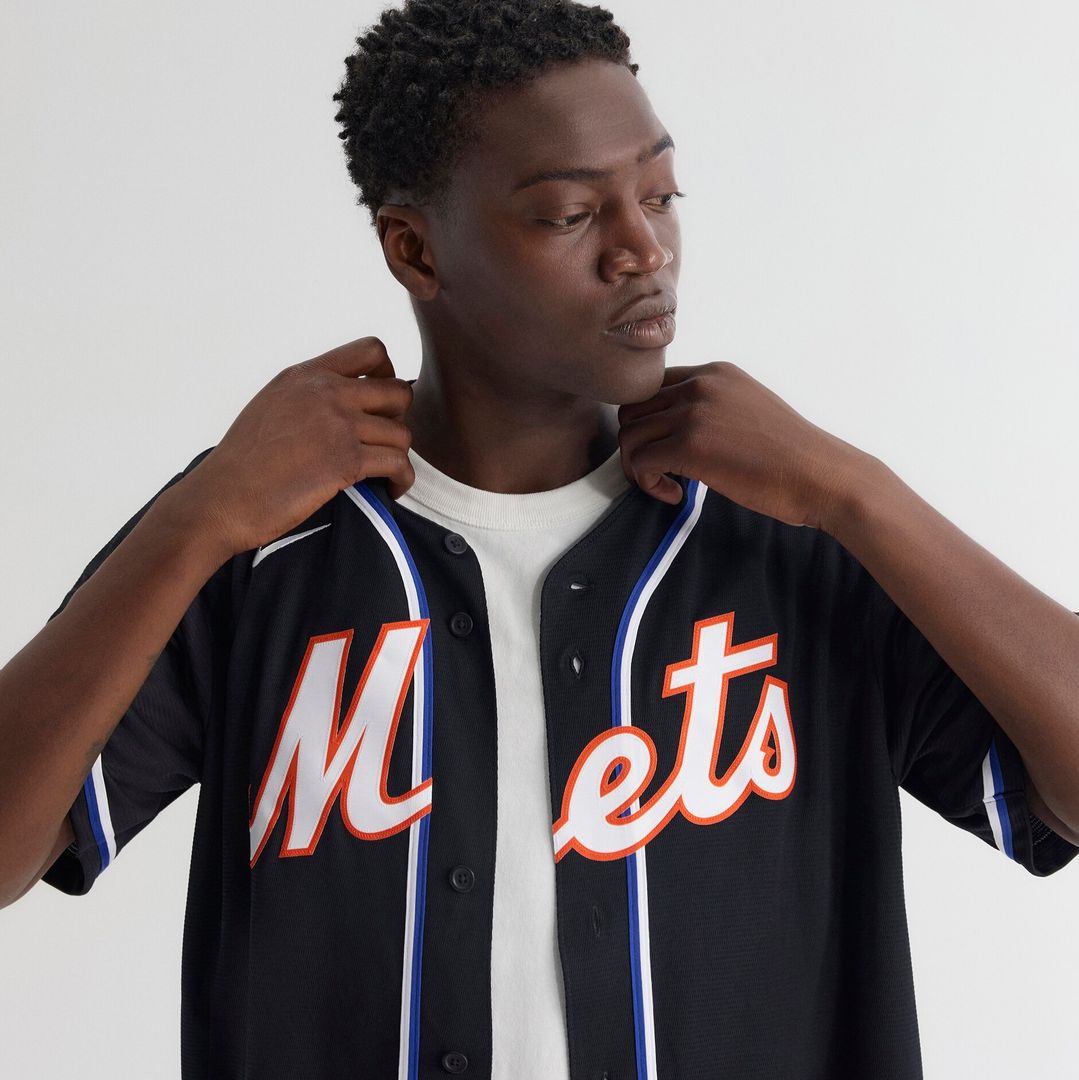 Juan Soto New York Mets Nike Fashion Replica Black Out Jersey Official MLB Team Apparel Baseball Fan Gear
