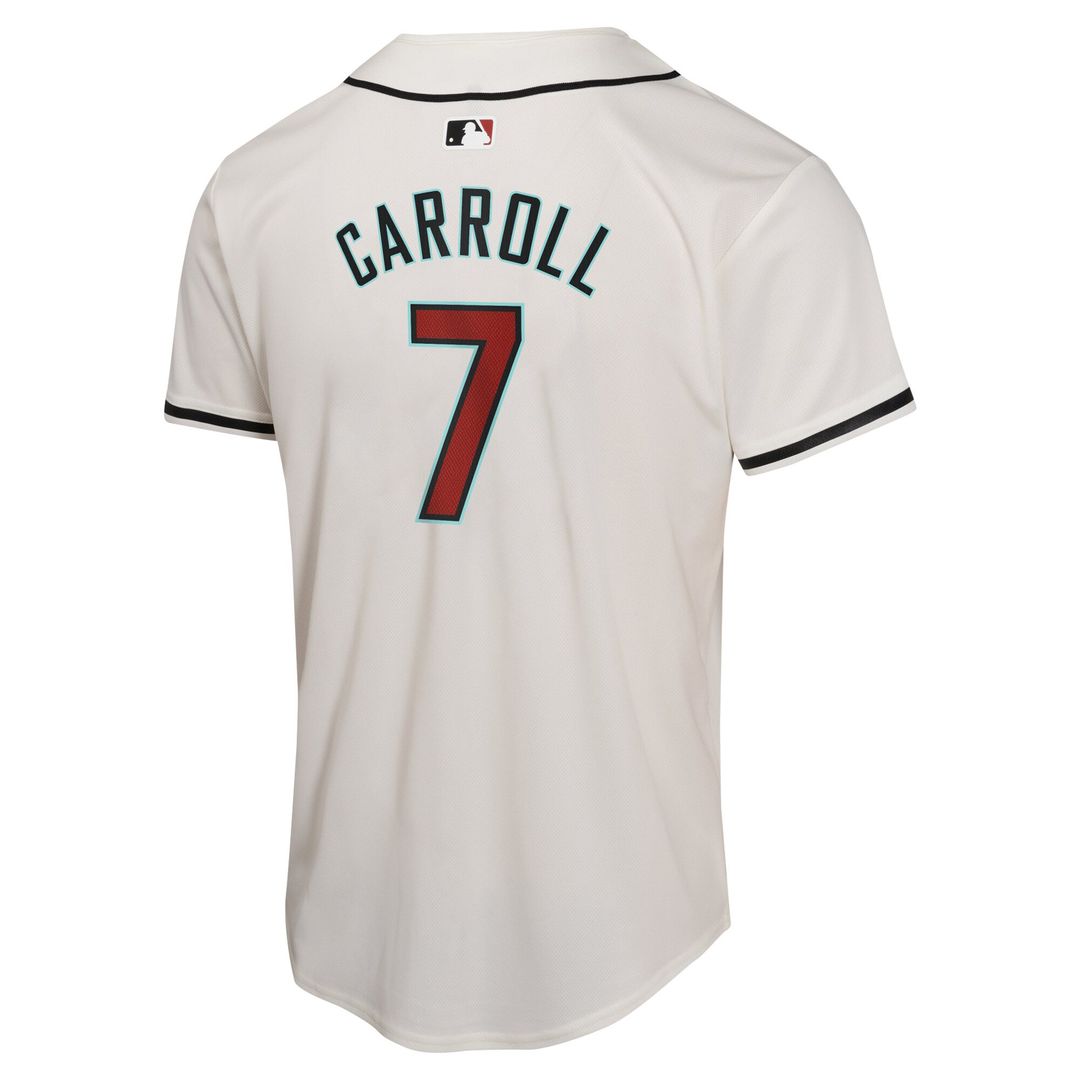 Corbin Carroll Arizona Diamondbacks Nike Youth Home Game Player Jersey - White Official MLB Team Apparel Baseball Fan Gear