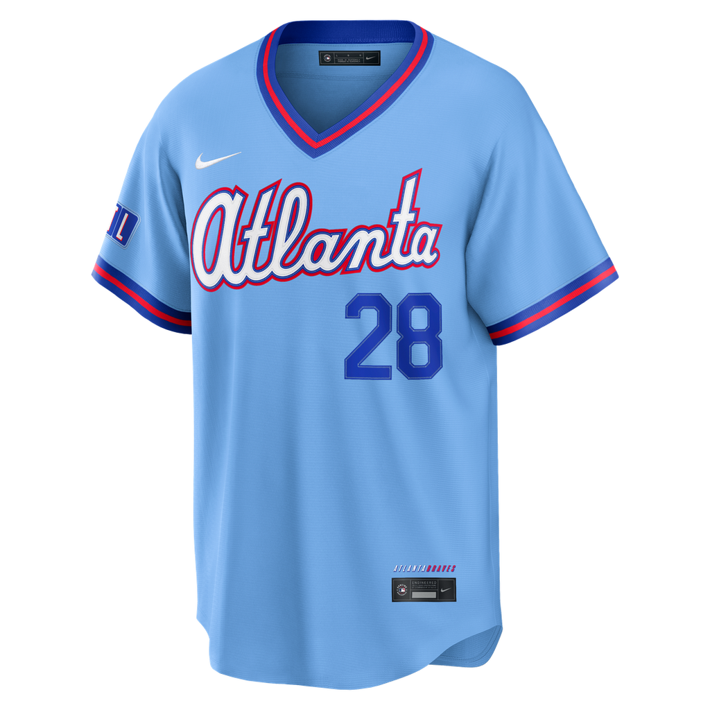 Matt Olson Atlanta Braves Nike 2026 City Connect Stadium Jersey - Powder Blue Official MLB Team Apparel Baseball Fan Gear