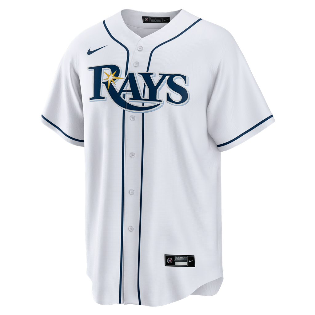 Tampa Bay Rays Nike Home Big & Tall Replica Jersey - White Official MLB Team Apparel Baseball Fan Gear