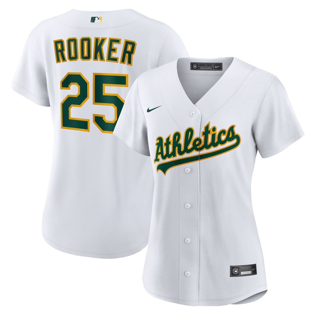 Brent Rooker Athletics Nike Women's Home Replica Jersey - White Official MLB Team Apparel Baseball Fan Gear
