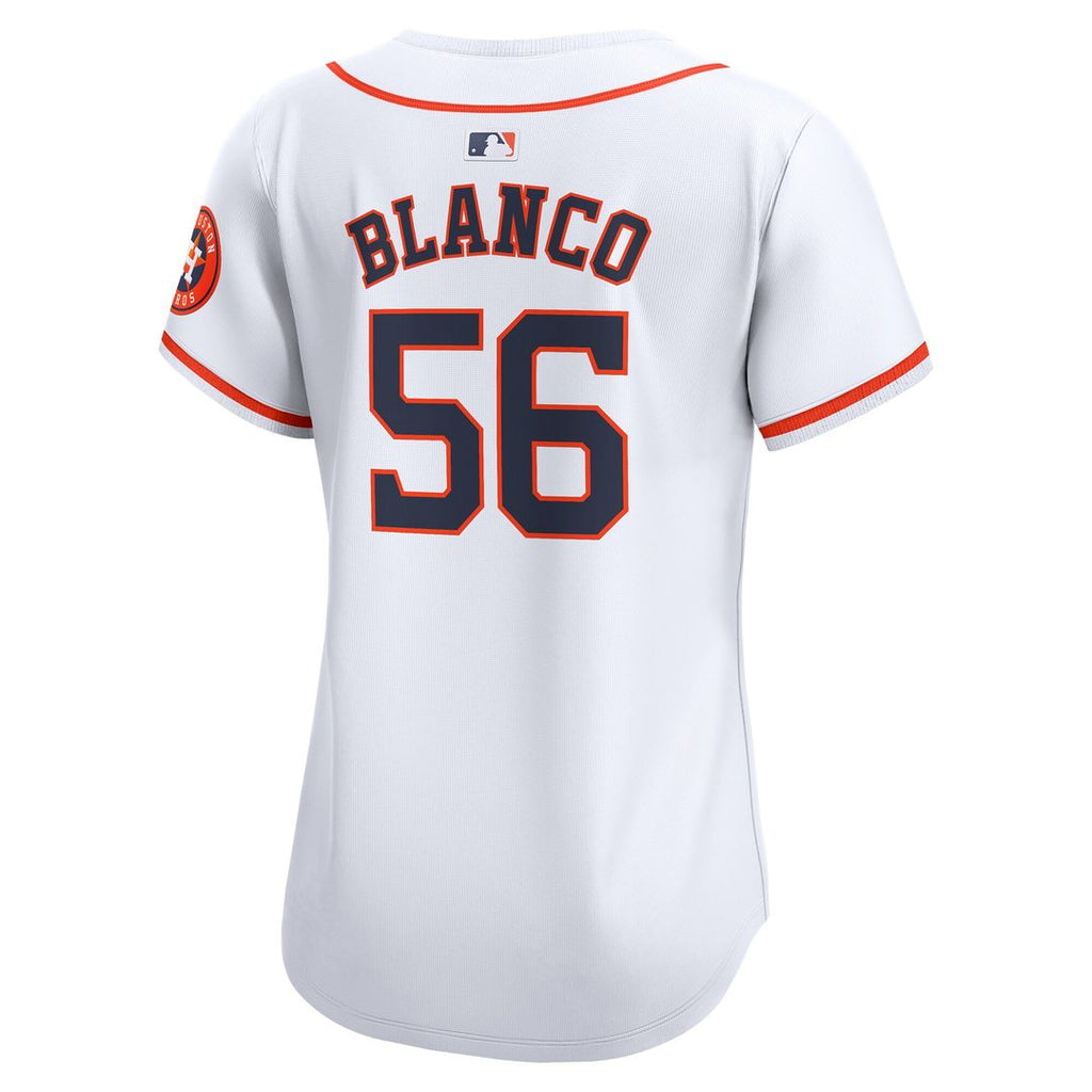 Ronel Blanco Houston Astros Nike Women's Home Limited Jersey - White Official MLB Team Apparel Baseball Fan Gear
