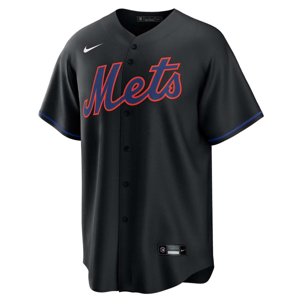 Starling Marte New York Mets Nike Alternate Replica Jersey - Black Official MLB Team Apparel Baseball Fan Gear