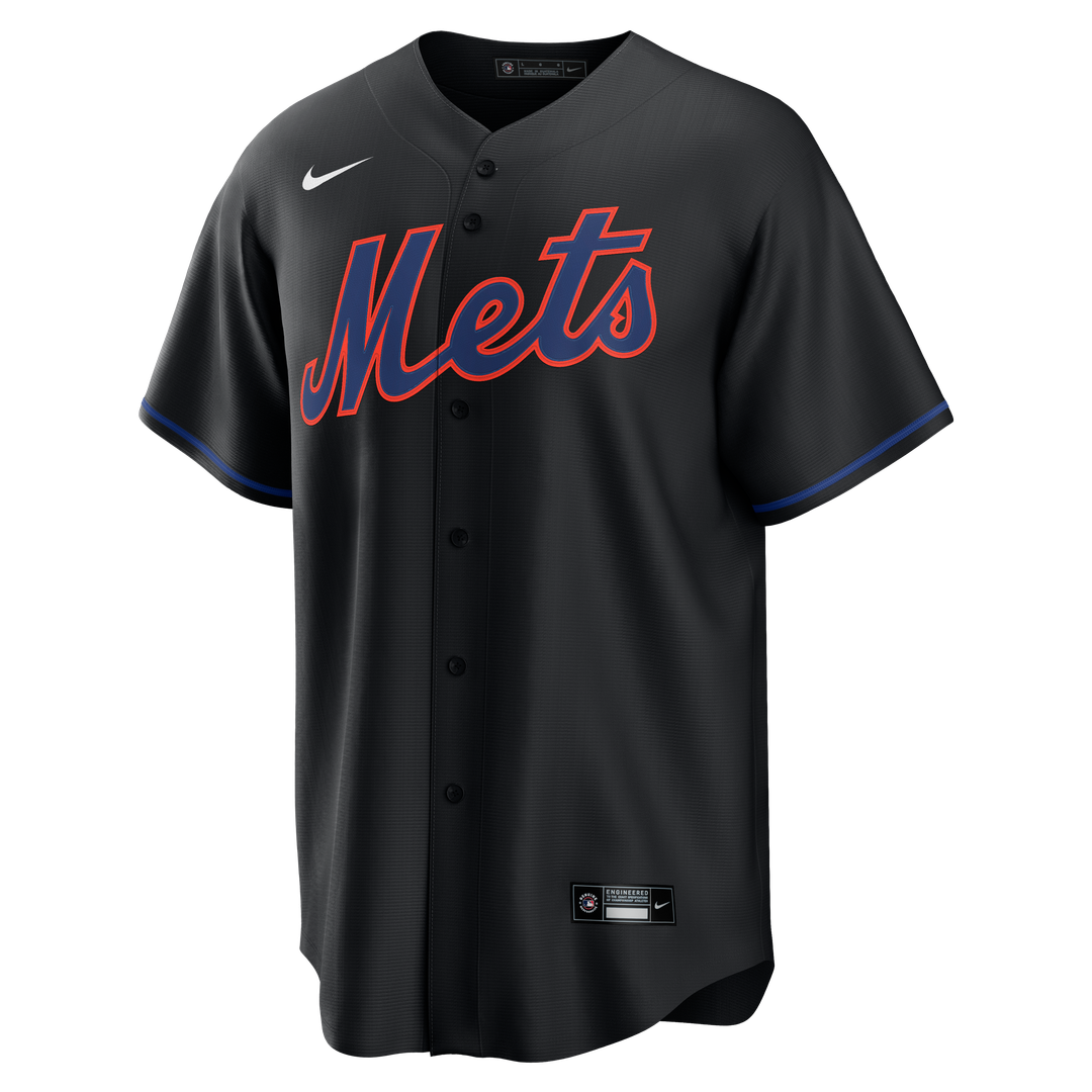 Starling Marte New York Mets Nike Alternate Replica Jersey - Black Official MLB Team Apparel Baseball Fan Gear