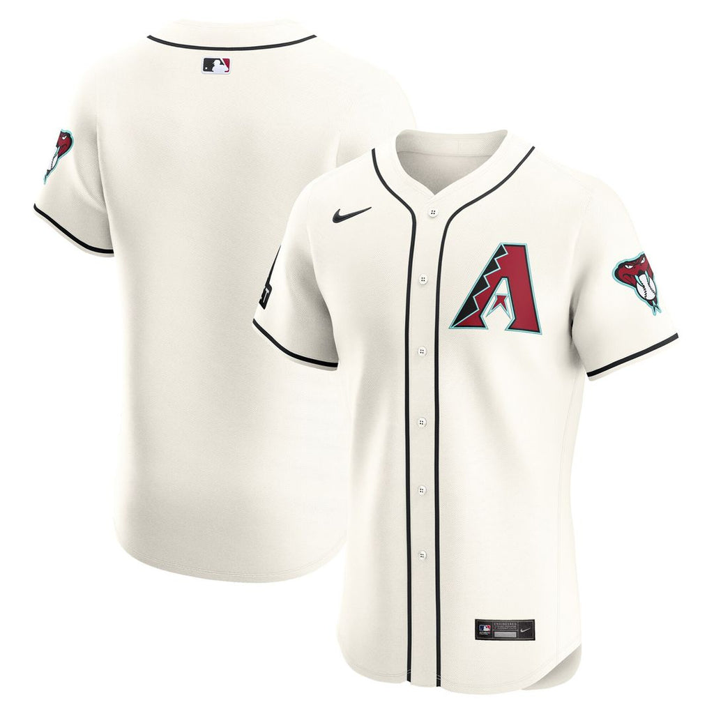 Arizona Diamondbacks Nike Home Elite Patch Jersey - White Official MLB Team Apparel Baseball Fan Gear