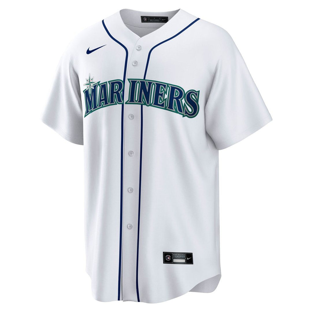 Cal Raleigh Seattle Mariners Nike Home Replica Player Jersey - White Official MLB Team Apparel Baseball Fan Gear