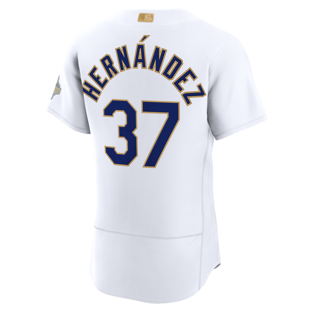 Teoscar Hernández Los Angeles Dodgers Nike 2026 Gold Collection Authentic Jersey - White Official MLB Team Apparel Baseball Fan Gear