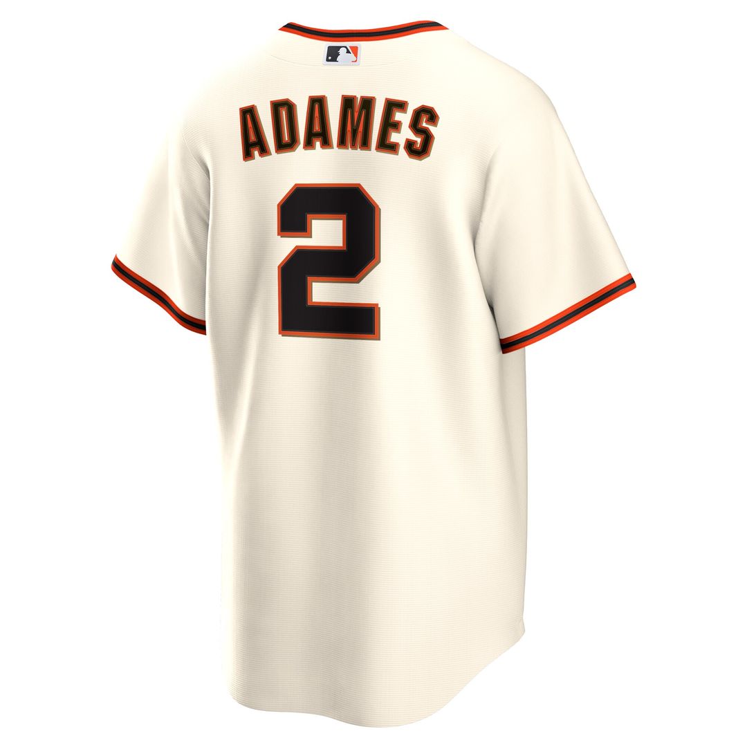 Willy Adames San Francisco Giants Nike Home Replica Jersey - Cream Official MLB Team Apparel Baseball Fan Gear