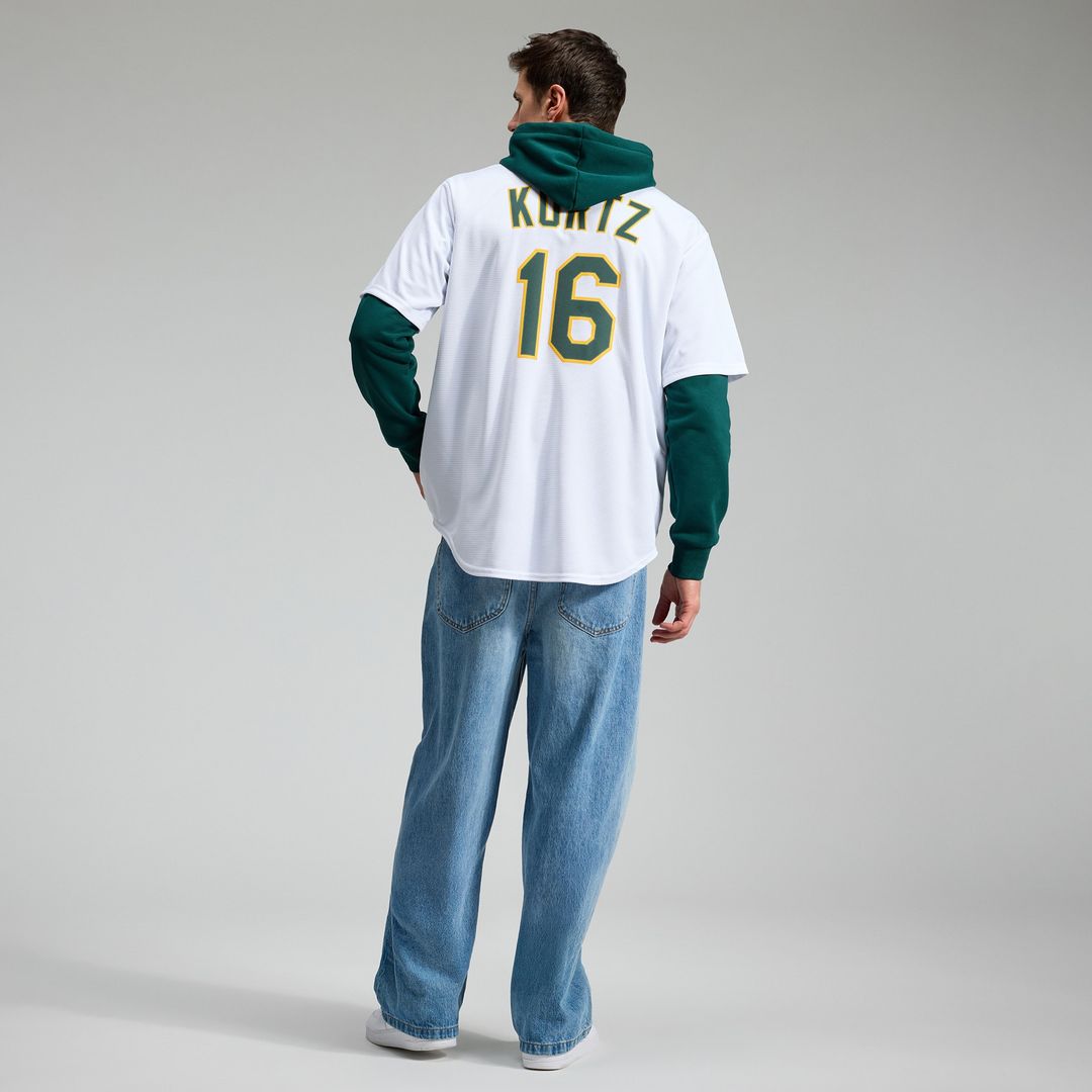 Nick Kurtz Athletics Nike Home Replica Player Jersey - White Official MLB Team Apparel Baseball Fan Gear