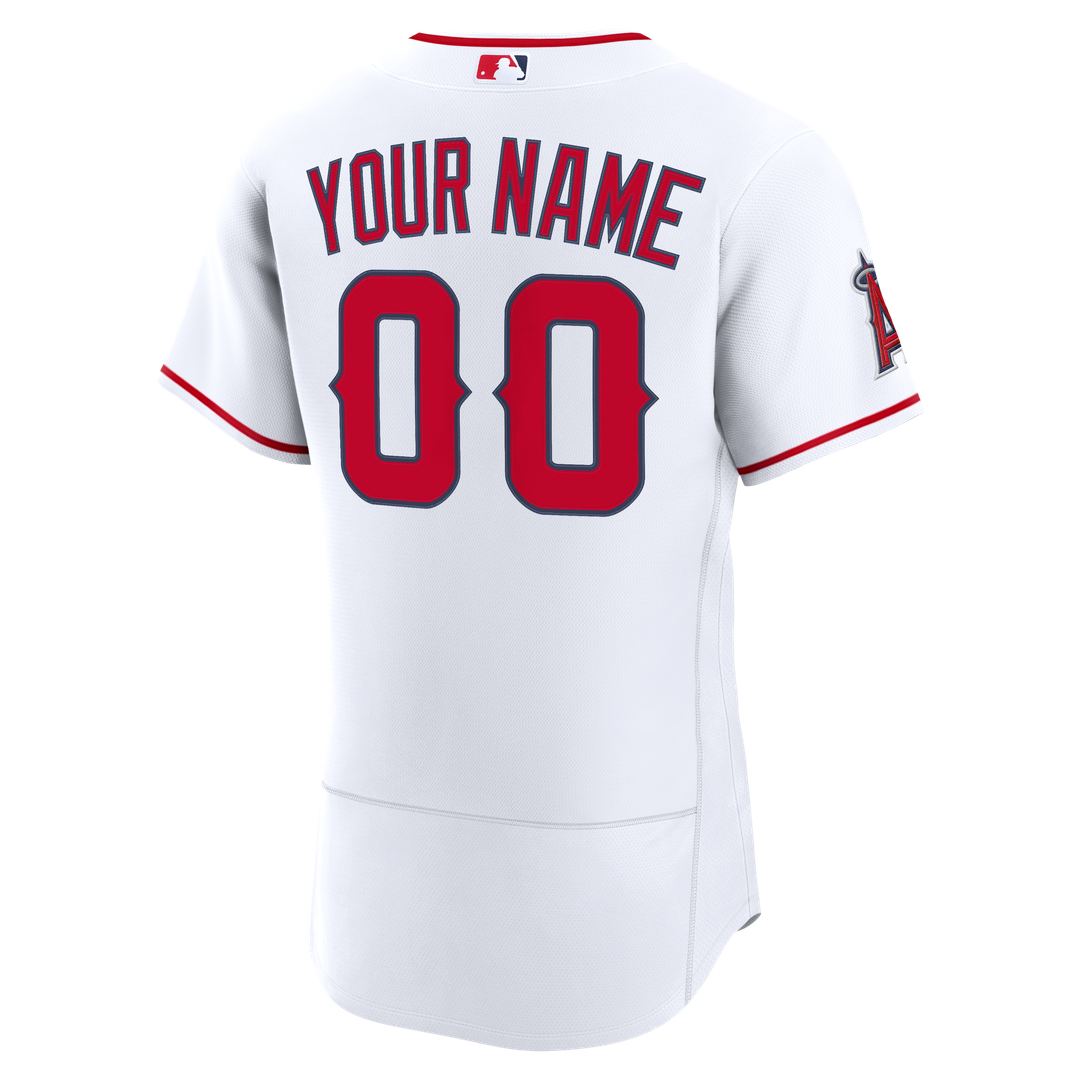 Los Angeles Angels Nike Home Authentic Custom Jersey - White Official MLB Team Apparel Baseball Fan Gear