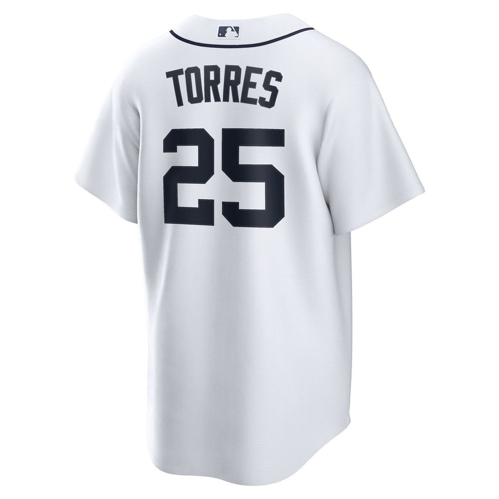 Gleyber Torres Detroit Tigers Nike Home Replica Jersey - White Official MLB Team Apparel Baseball Fan Gear