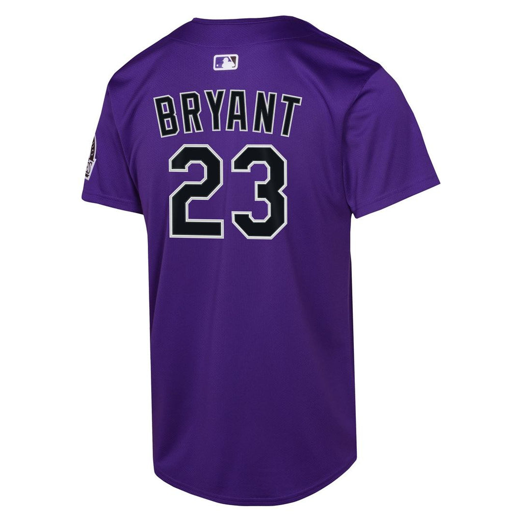 Kris Bryant Colorado Rockies Nike Youth Alternate Limited Player Jersey - Purple Official MLB Team Apparel Baseball Fan Gear
