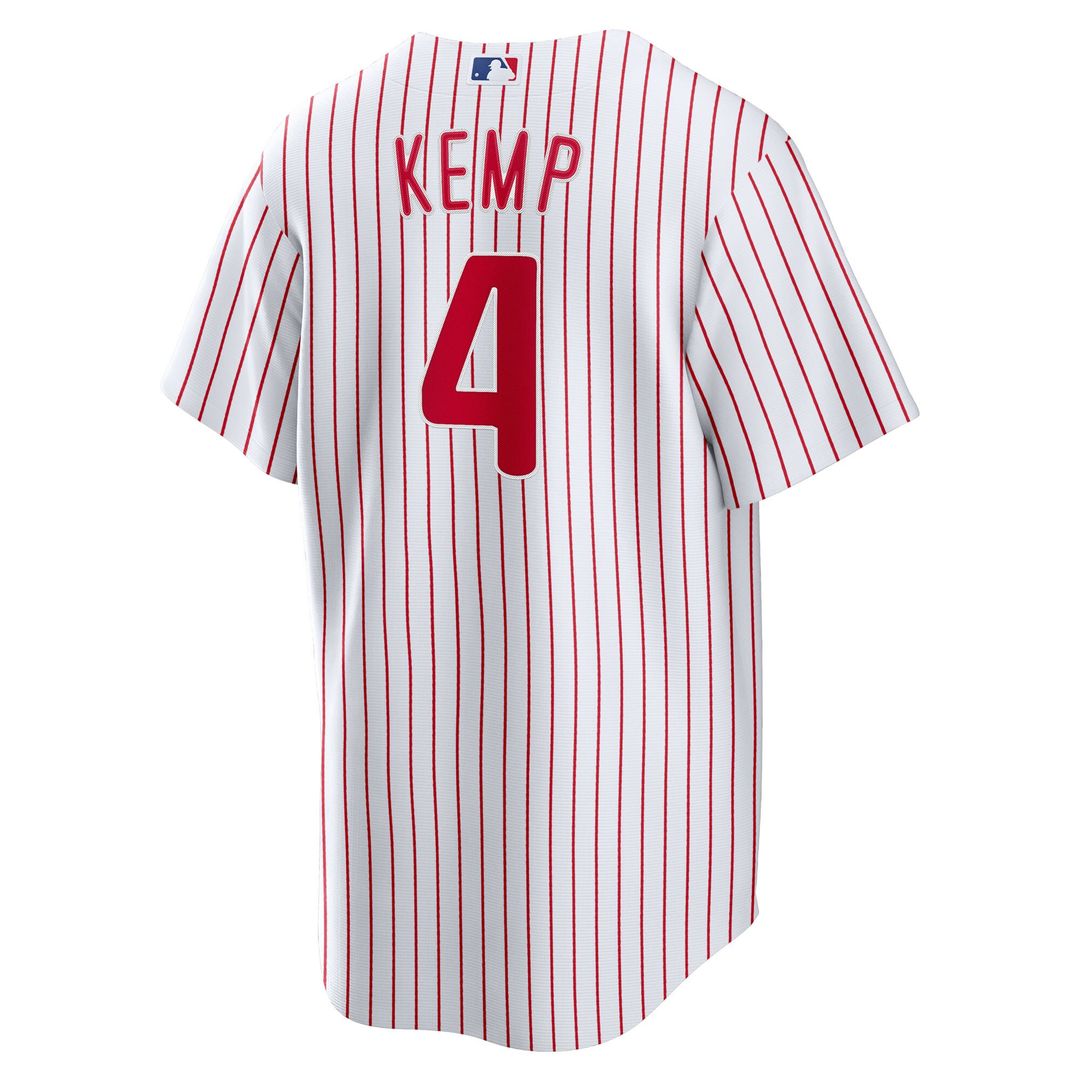 Otto Kemp Philadelphia Phillies Nike Home Replica Jersey - White Official MLB Team Apparel Baseball Fan Gear