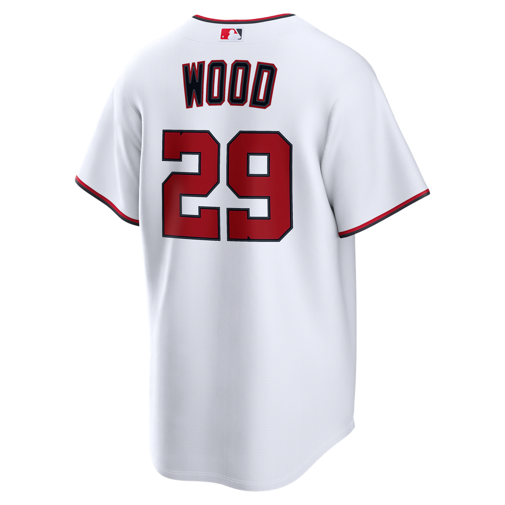 James Wood Washington Nationals Nike Home Replica Jersey - White Official MLB Team Apparel Baseball Fan Gear