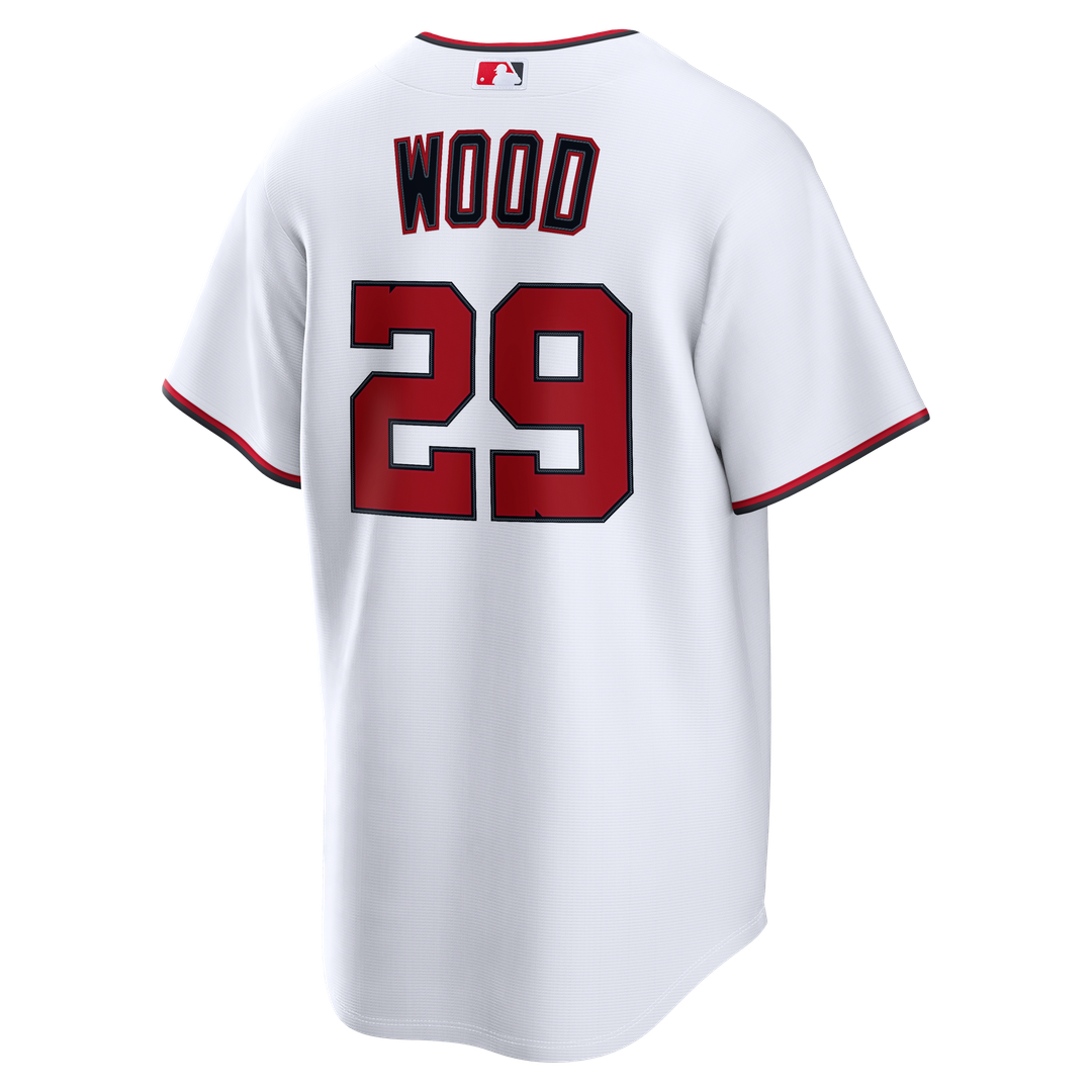James Wood Washington Nationals Nike Home Replica Jersey - White Official MLB Team Apparel Baseball Fan Gear