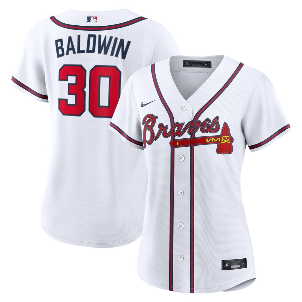 Drake Baldwin Atlanta Braves Nike Women's Home Replica Jersey - White Official MLB Team Apparel Baseball Fan Gear
