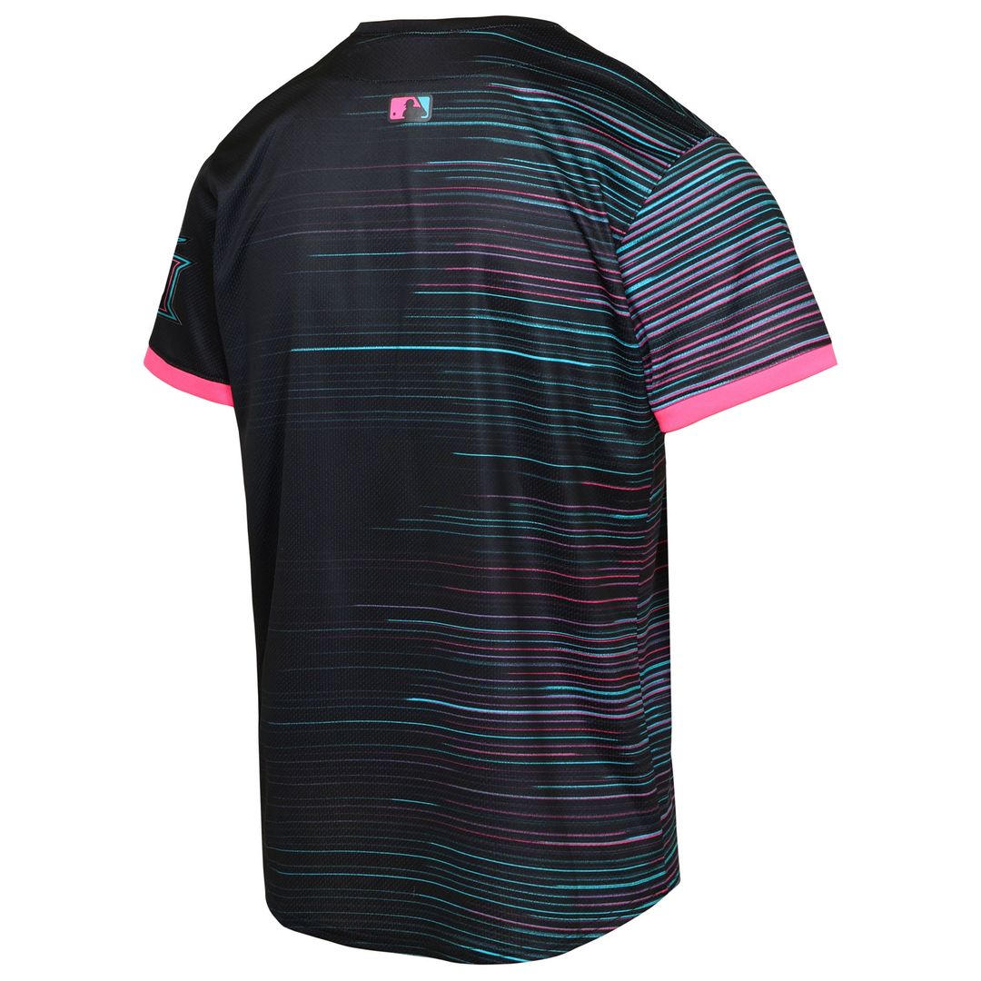 Miami Marlins Youth 2025 City Connect Limited Jersey - Black Official MLB Team Apparel Baseball Fan Gear