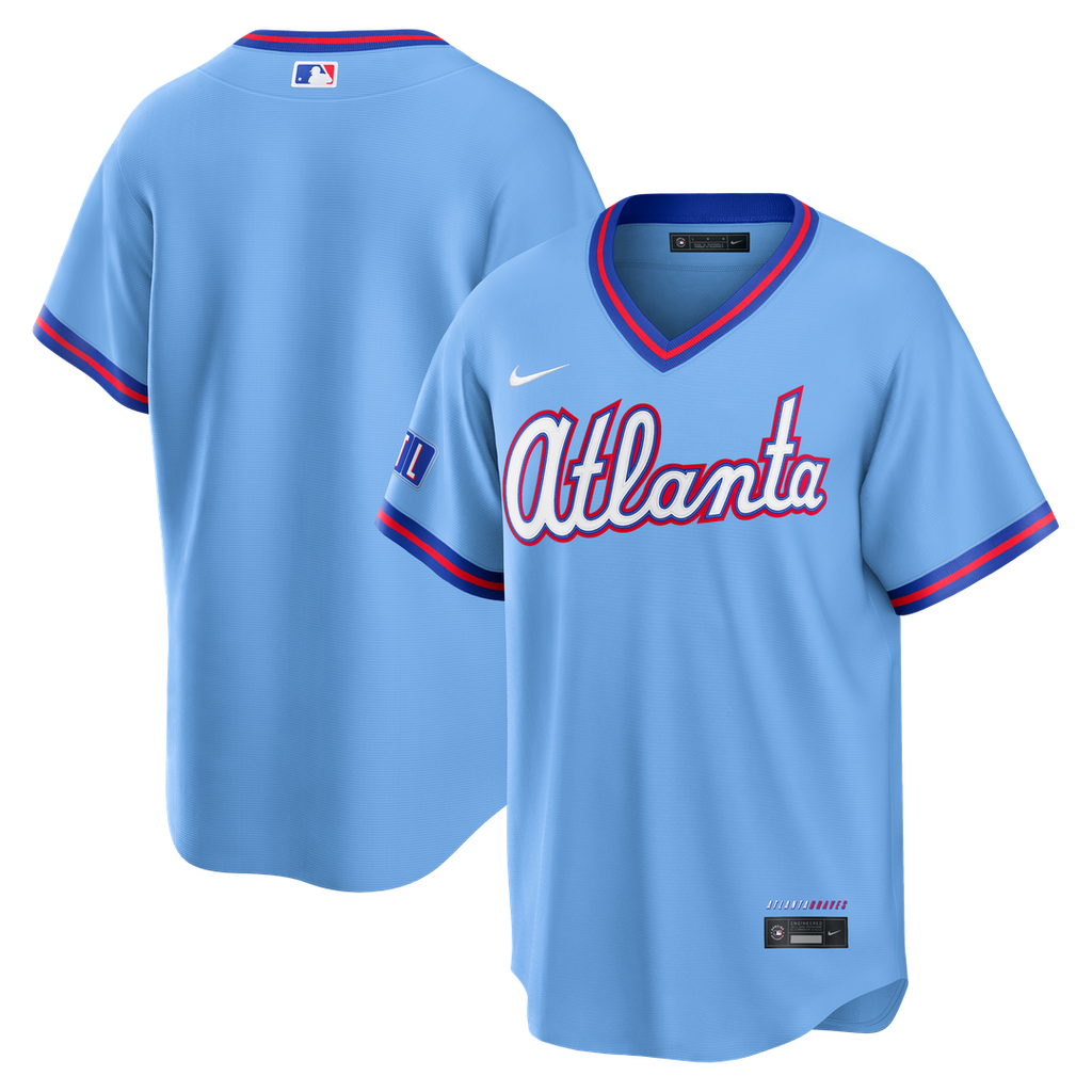 Atlanta Braves Nike 2026 City Connect Stadium Jersey - Powder Blue Official MLB Team Apparel Baseball Fan Gear